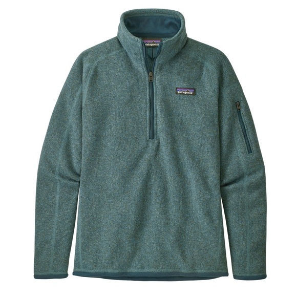 Women's Patagonia Teal Quarter Zip Medium - Picture 1 of 4
